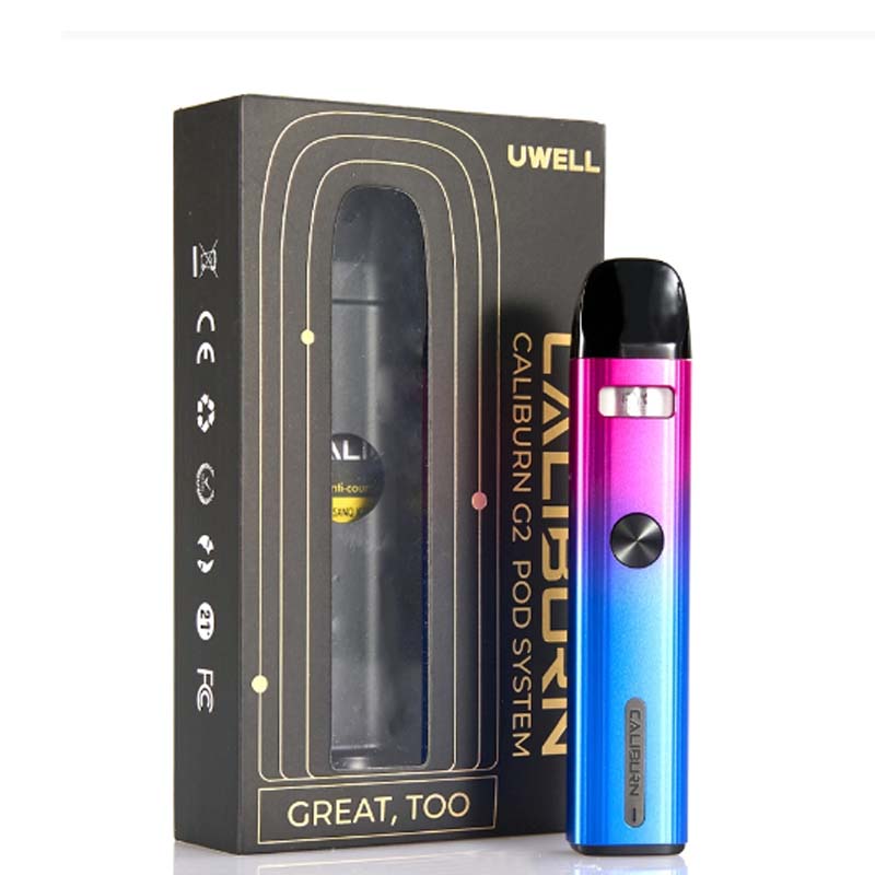 UWELL CALIBURN G2 18W POD SYSTEM KIT – 750MAH UWELL CALIBURN G2 18W POD SYSTEM KIT – 750MAH