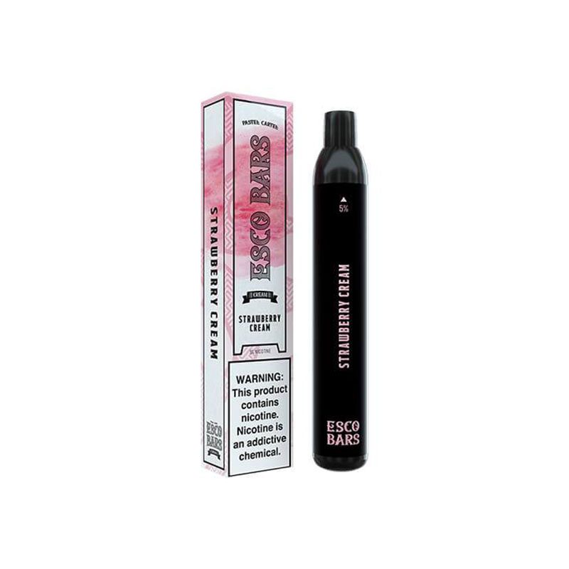 Esco-Bars-Disposable-Vape-–-Strawberry-Cream-50mg-2500-Puffs-box