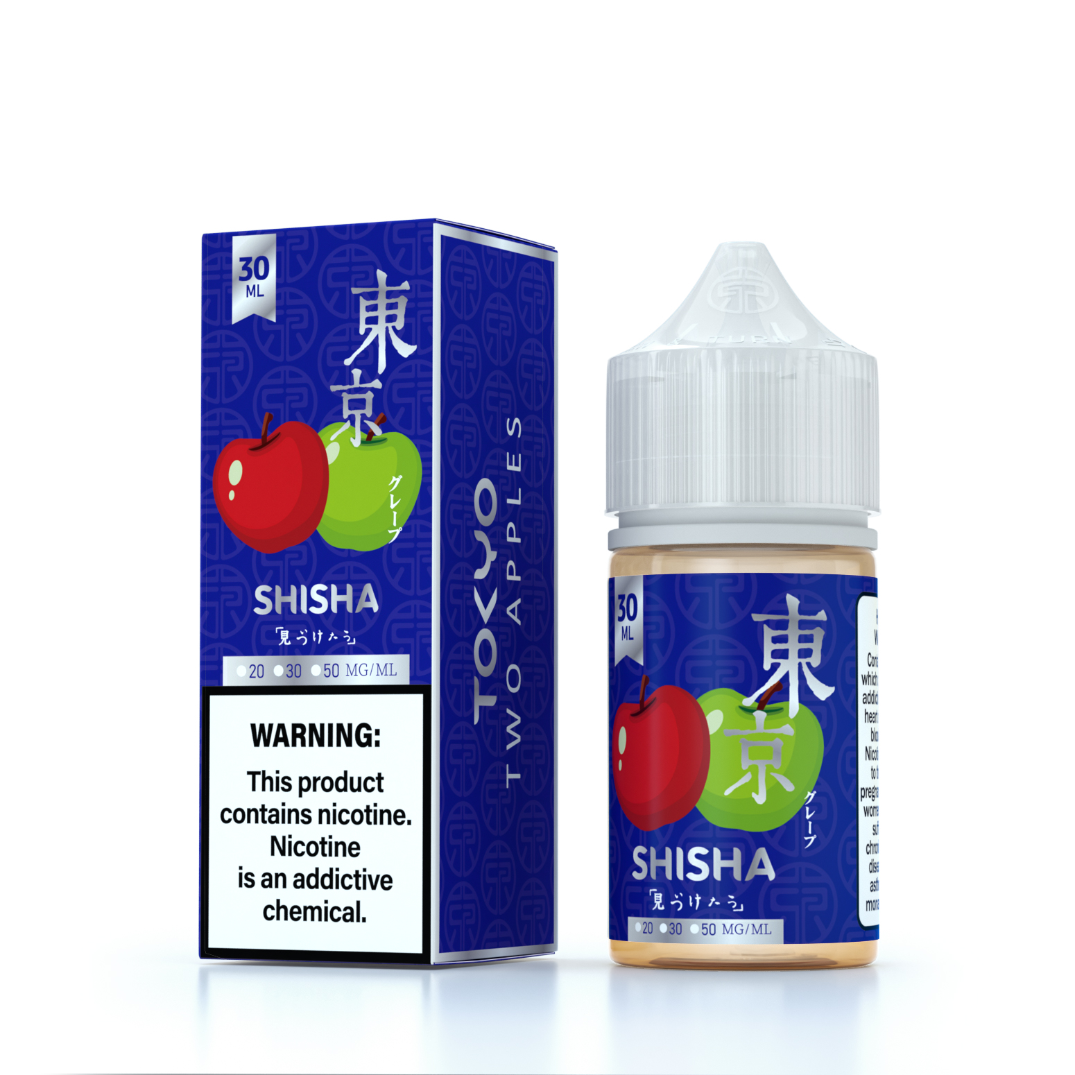 Tokyo Silver Shisha Series - Two Apples 30 ml (20/30/50mg) Tokyo Silver Shisha Series - Two Apples 30 ml (20/30/50mg)