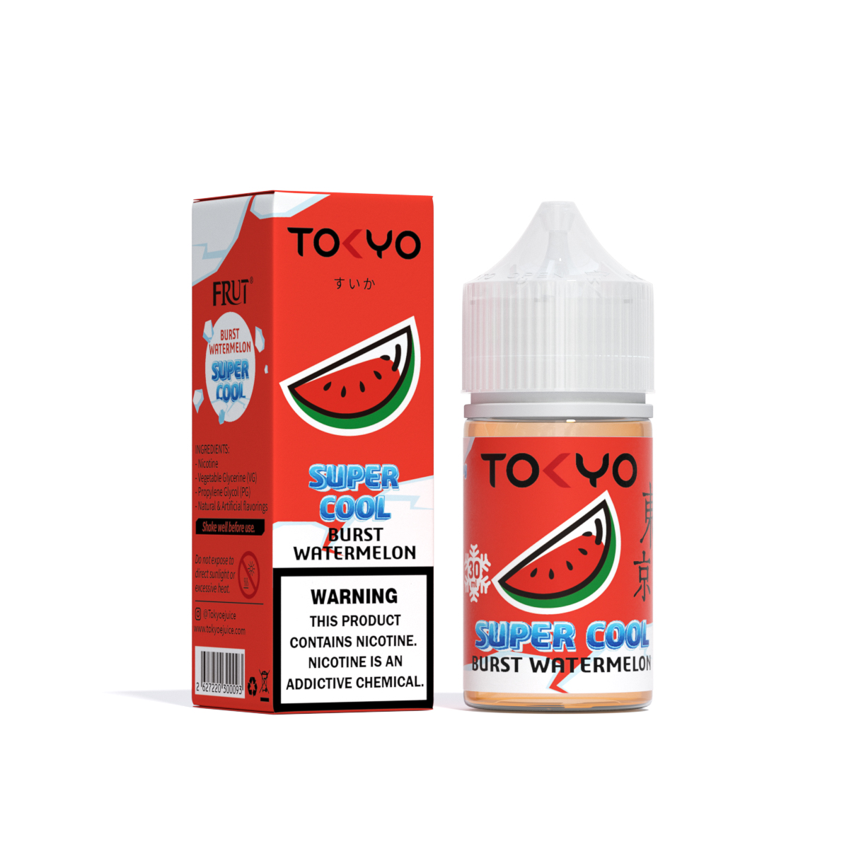 Tokyo Super Cool- Burst Watermelon 30ml (35/50mg) Tokyo Super Cool- Burst Watermelon 30ml (35/50mg)