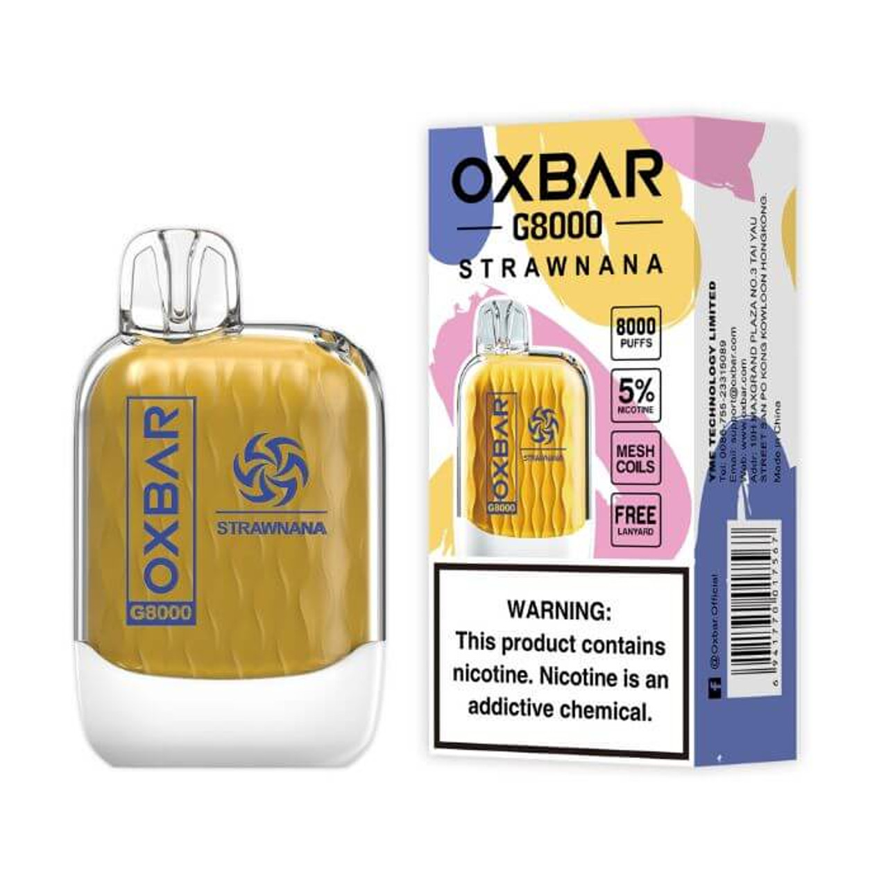 OXbar_Disposable_Vape_Strawnana Oxbar_Disposable_Vape_Strawnana