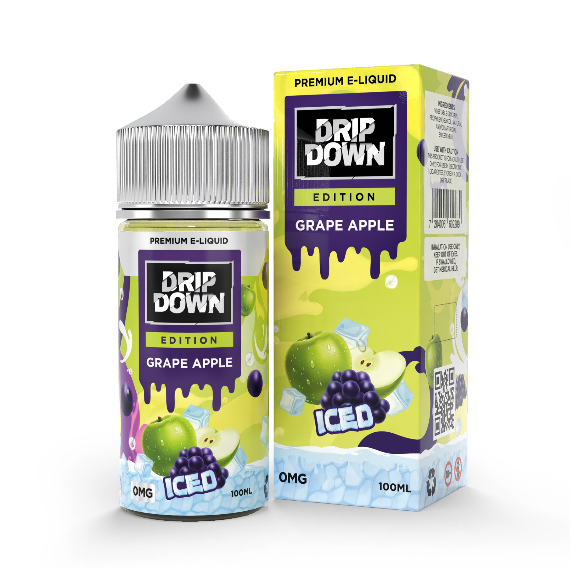 Drip Down E-Juice—Grape Apple 100ml Drip Down E-Juice—Grape Apple Ice100ml