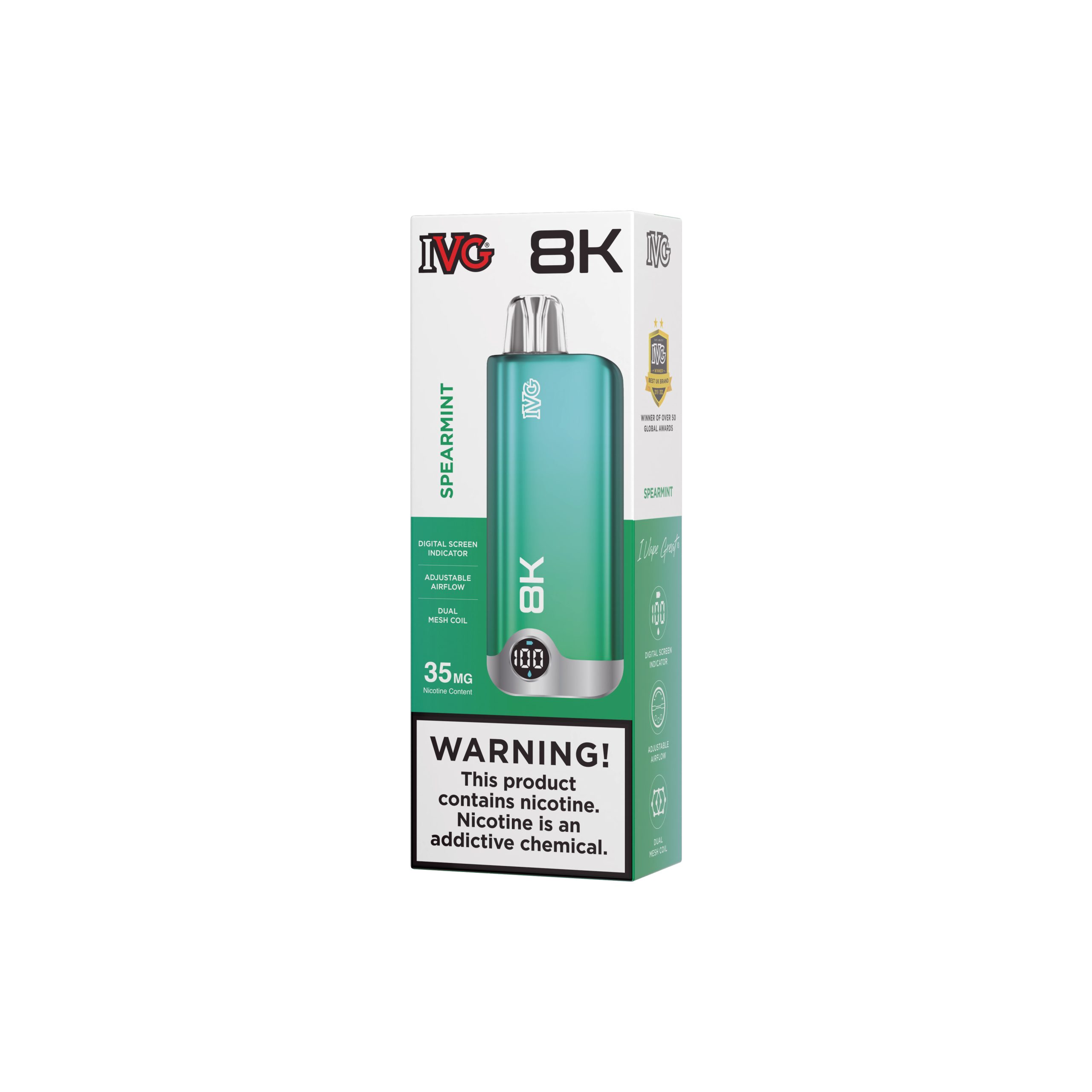 IVG 8000 Puffs Spearmint 3 IVG 8000 Puffs Spearmint 3