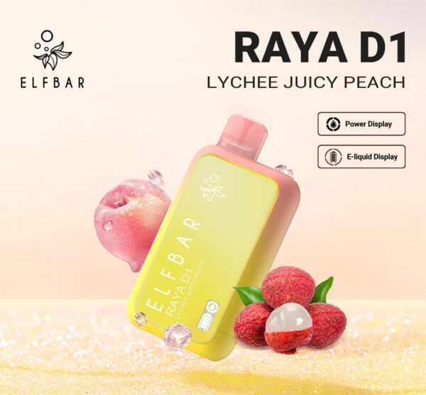 Elfbar-Raya-D1-Lychee-Juicy-Peach- Elfbar-Raya-D1-Lychee-Juicy-Peach-