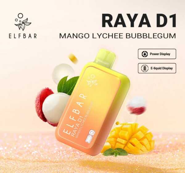 Elfbar-Raya-D1-Mango-Lychee-Bubblegum- Elfbar-Raya-D1-Mango-Lychee-Bubblegum-