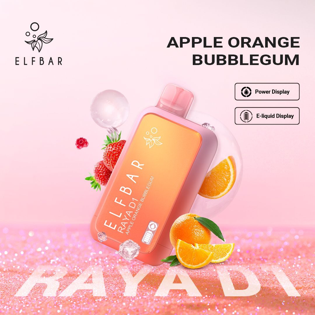 Elfbar-Raya-D1-Peach-Apple-Orange-Bubblegum Elfbar-Raya-D1-Peach-Apple-Orange-Bubblegum
