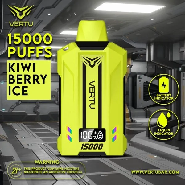 Vertu Disposable Kiwi Berry 15000 Puffs 50mg Vertu Disposable Kiwi Berry 15000 Puffs 50mg