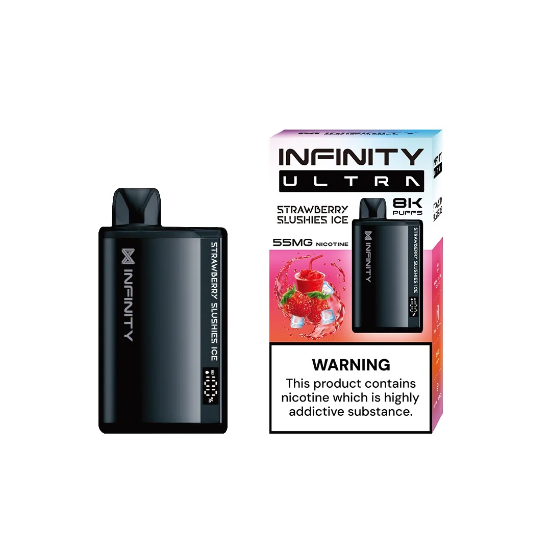 Infinity Bar Ultra Disposable - Strawberry Slushies Ice 55mg (8000Puffs) Infinity Bar Ultra Disposable - Strawberry Slushies Ice 55mg (8000Puffs)