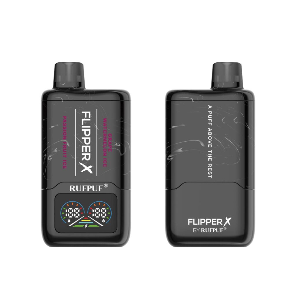 Rufpuf Flipper X Disposable - Passion Fruit Ice + Grape Watermelon Ice 50mg (20000Puffs) Rufpuf Flipper X Disposable - Passion Fruit Ice + Grape Watermelon Ice 50mg (20000Puffs)