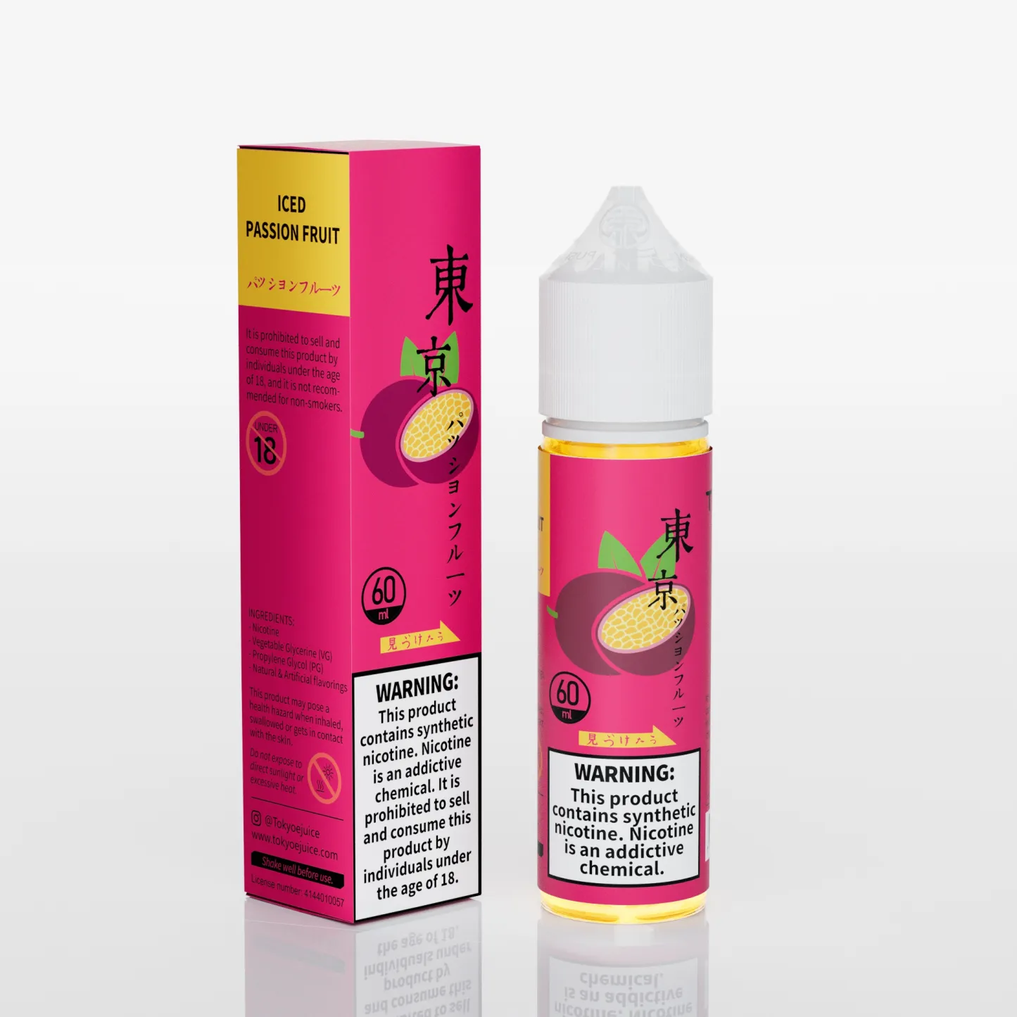 Tokyo Eliquid - Iced Passion Fruit 60ml (3, 6mg) Tokyo Eliquid - Iced Passion Fruit 60ml (3, 6mg)