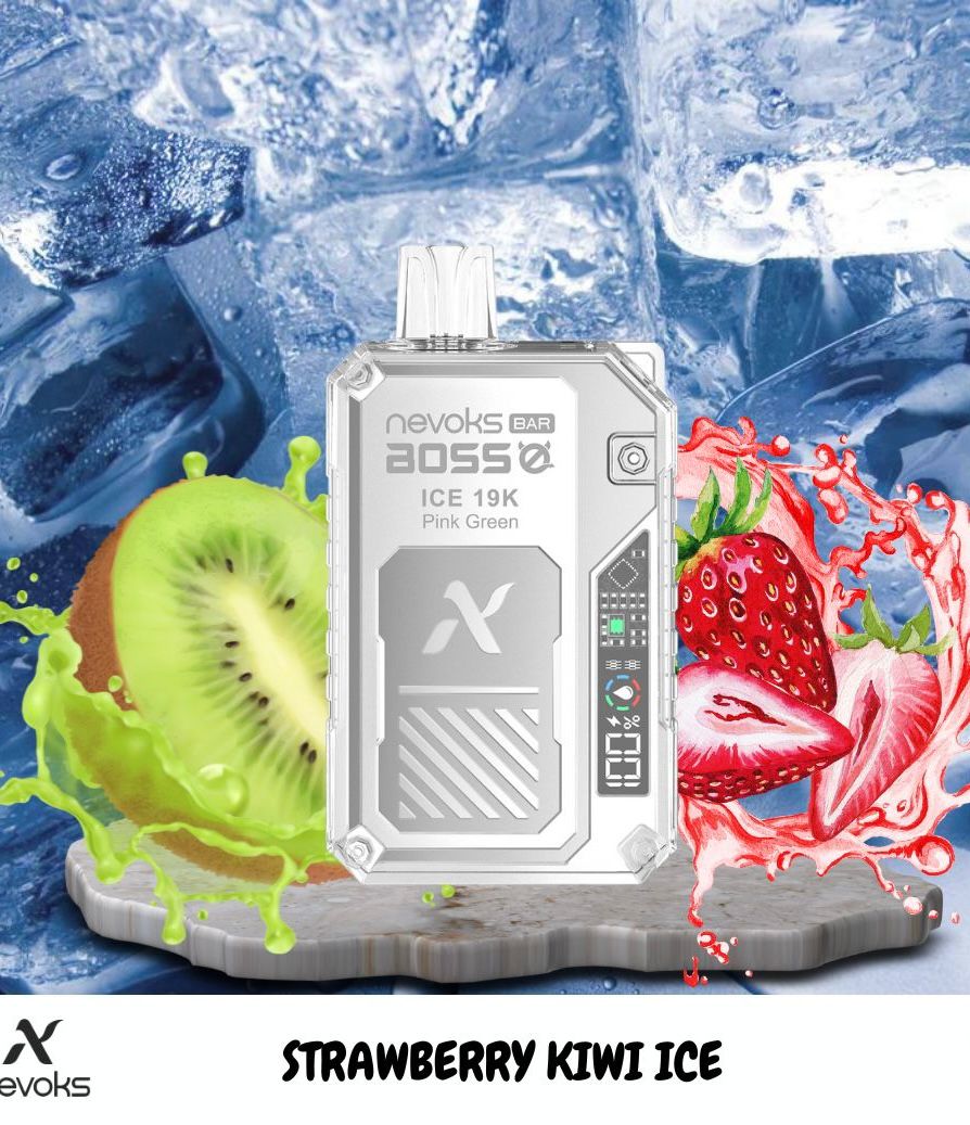 d36a576e-464c-4343-b898-e1a9ce095af2 Nevoks Bar Boss Disposable - Strawberry Kiwi Ice 35mg (19000Puffs)