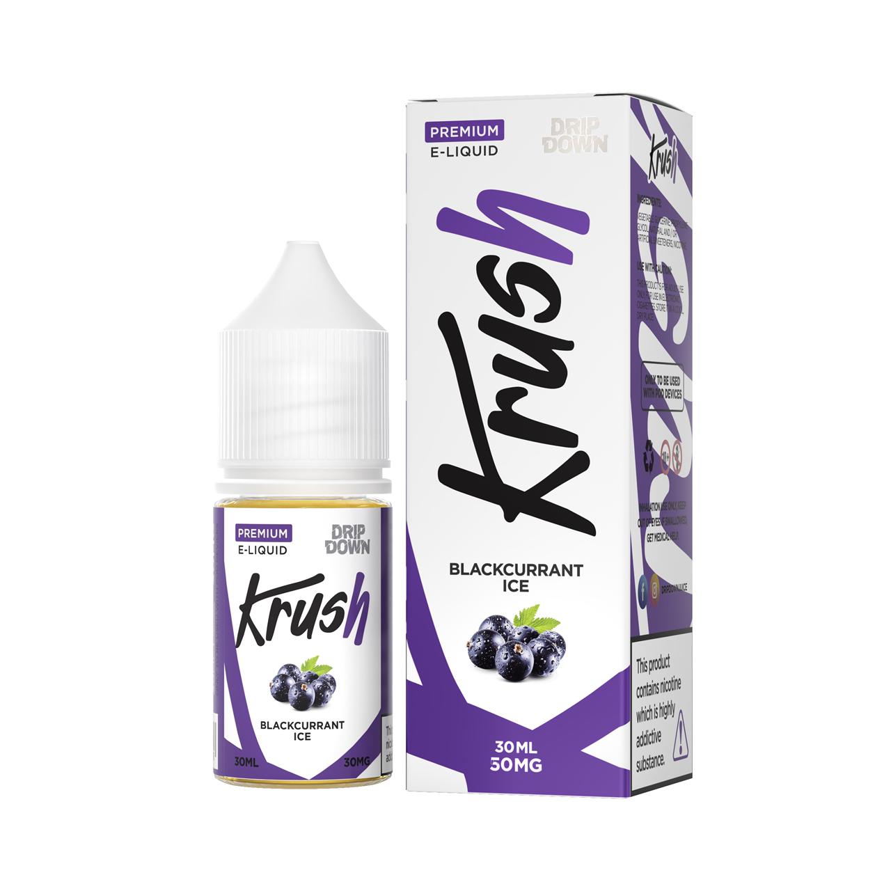 Drip down Krush – Blackcurrant Ice 30ml (30, 50mg) Drip down Krush – Blackcurrant Ice 30ml (30, 50mg)