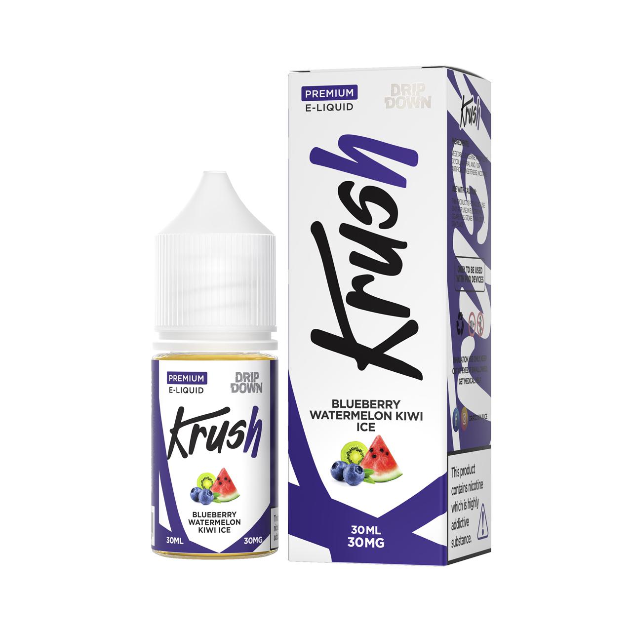 Drip down Krush – Blueberry Watermelon Kiwi Ice 30ml (30, 50mg) Drip down Krush – Blueberry Watermelon Kiwi Ice 30ml (30, 50mg)