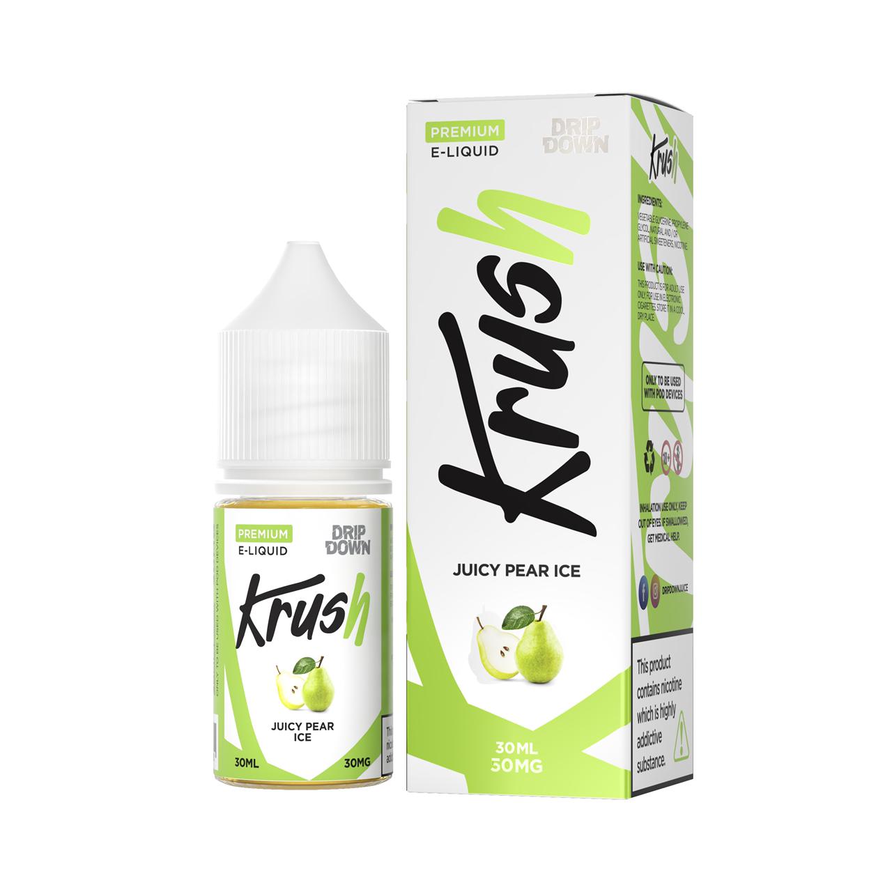 Drip down Krush – Juicy Pear Ice 30ml (30, 50mg) Drip down Krush – Juicy Pear Ice 30ml (30, 50mg)