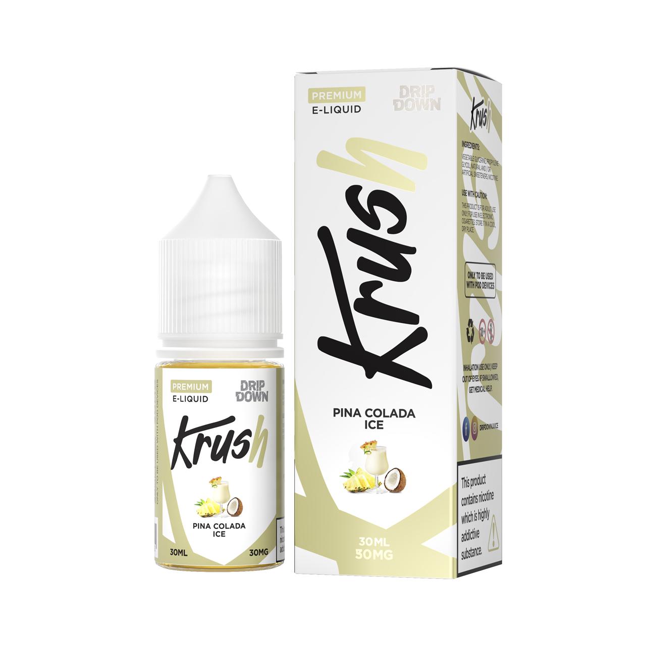 Drip down Krush – Pina Colada Ice 30ml (30, 50mg) Drip down Krush – Pina Colada Ice 30ml (30, 50mg)
