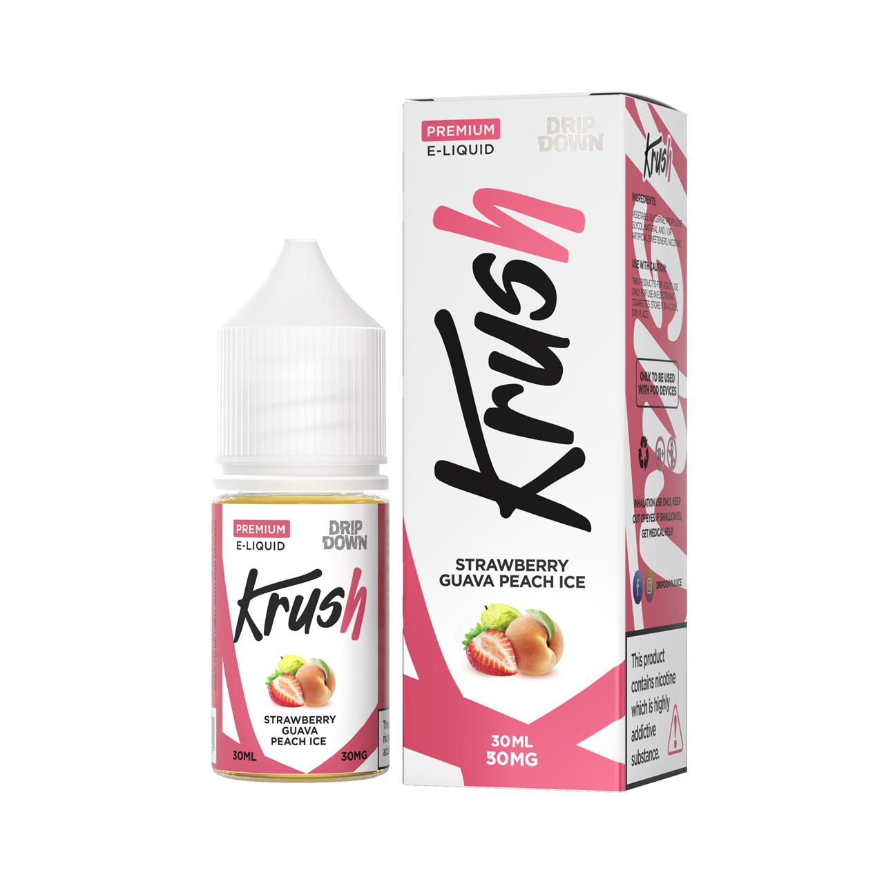 Drip down Krush – Strawberry Guava Peach Ice 30ml (30, 50mg) Drip down Krush – Strawberry Guava Peach Ice 30ml (30, 50mg)