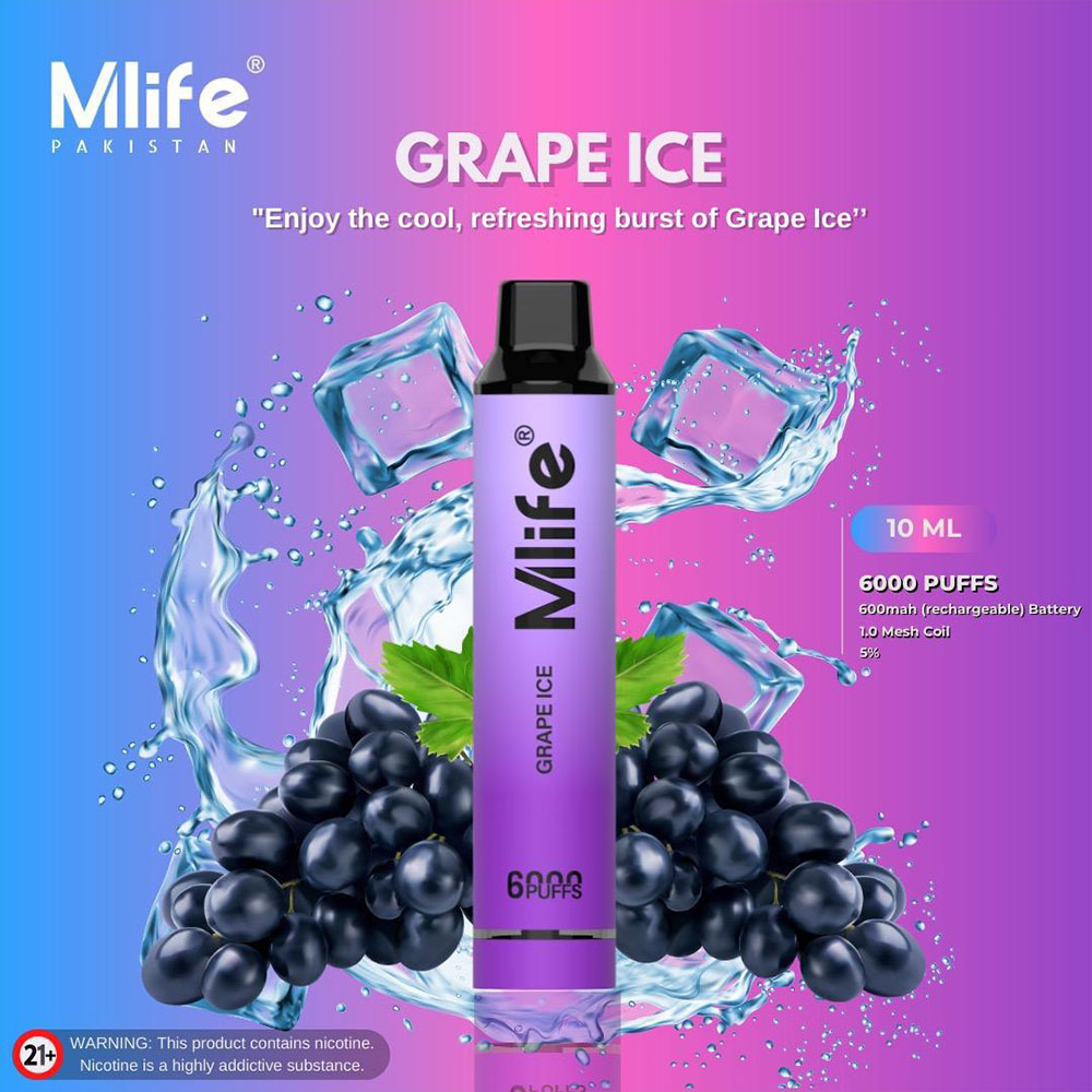 Mlife-Disposable-Vape-Grape-Ice Mlife-Disposable-Vape-Grape-Ice
