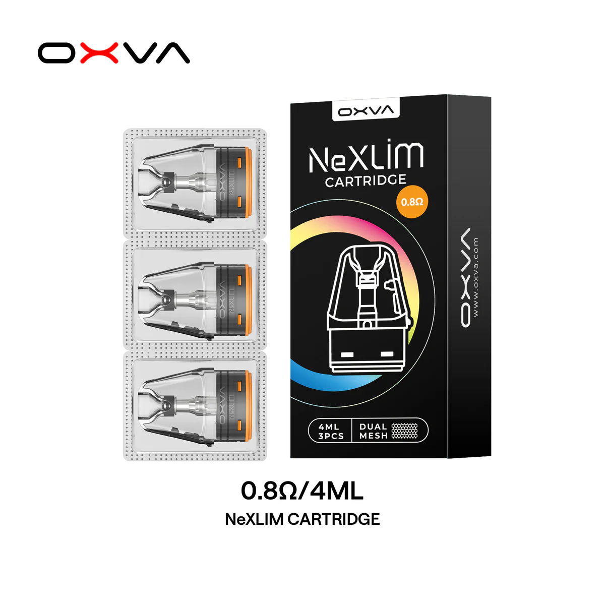 Oxva NeXlim Coil Cartridge Dual Mesh (4ml) 3 Oxva NeXlim Coil Cartridge Dual Mesh (4ml) 3
