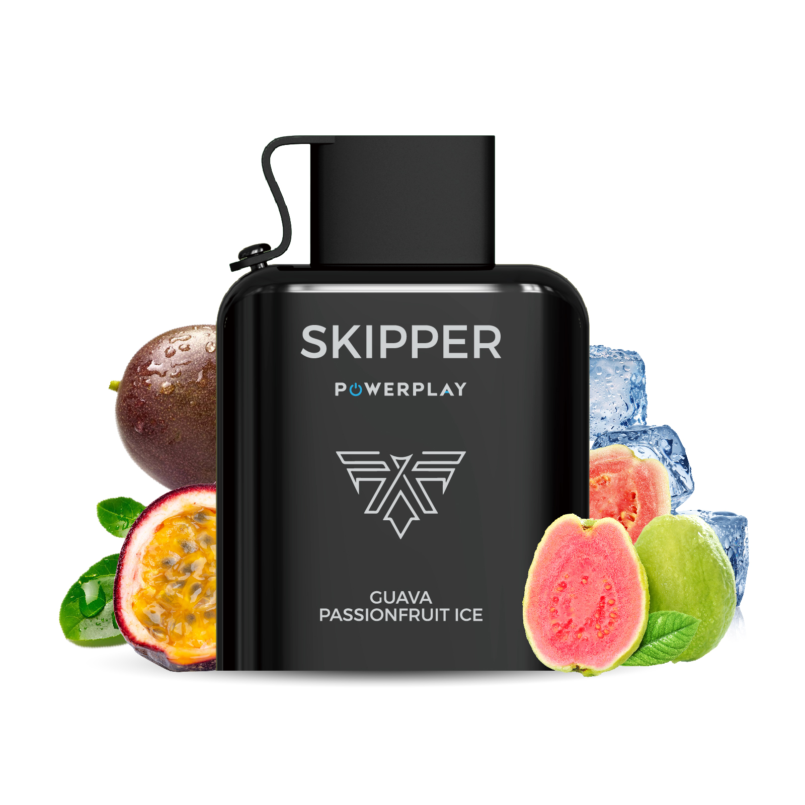 Skipper Powerplay - Guava Passionfruit Ice Disposable Pod (16000 Puff) (50Mg) Skipper Powerplay - Guava Passionfruit Ice Disposable Pod (16000 Puff) (50Mg)